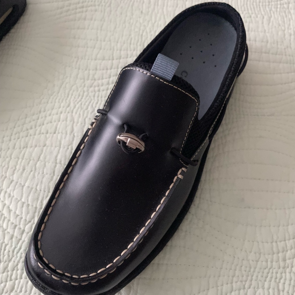 Cole Haan Black Leather Loafer Style